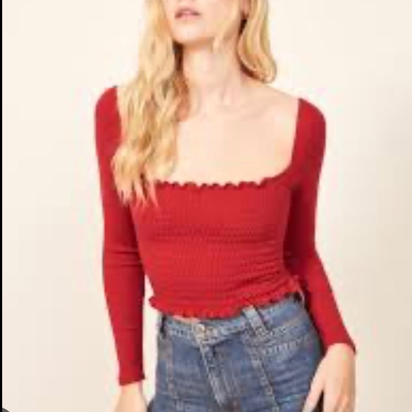 Reformation Tops - Prefect condition reformation sable top small